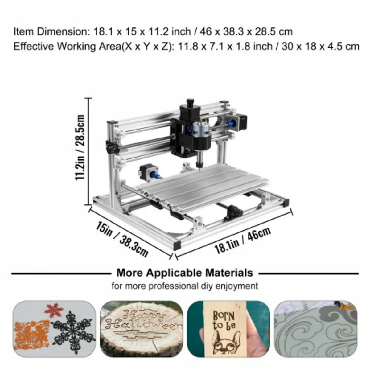 Cnc 3018 Router Kit With Laser Engraver 500mw Lase - Image 2
