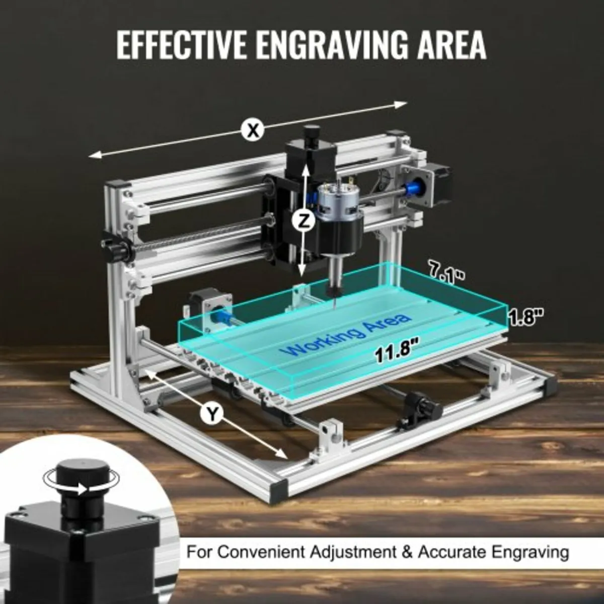Cnc 3018 Router Kit With Laser Engraver 500mw Lase - Image 3