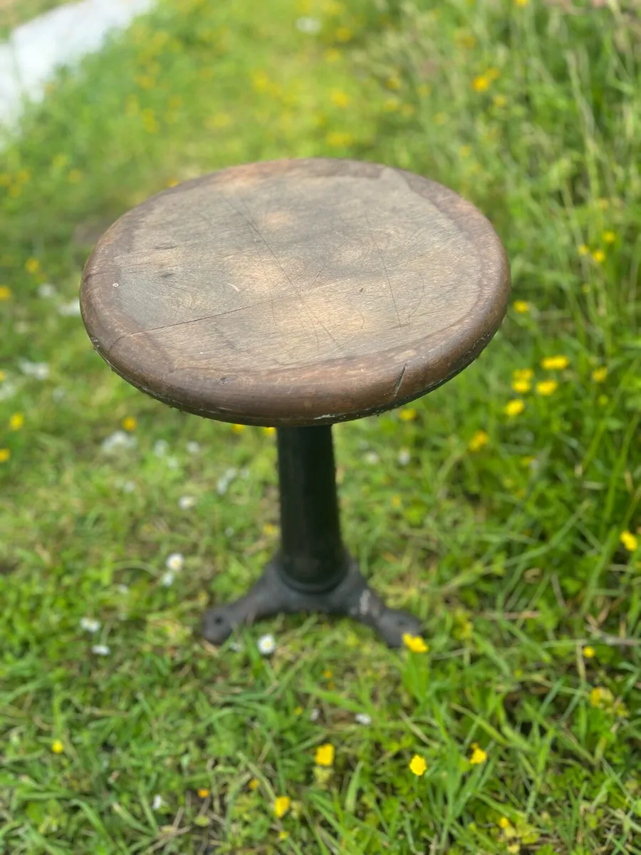 Antique Singer Stool - Image 3