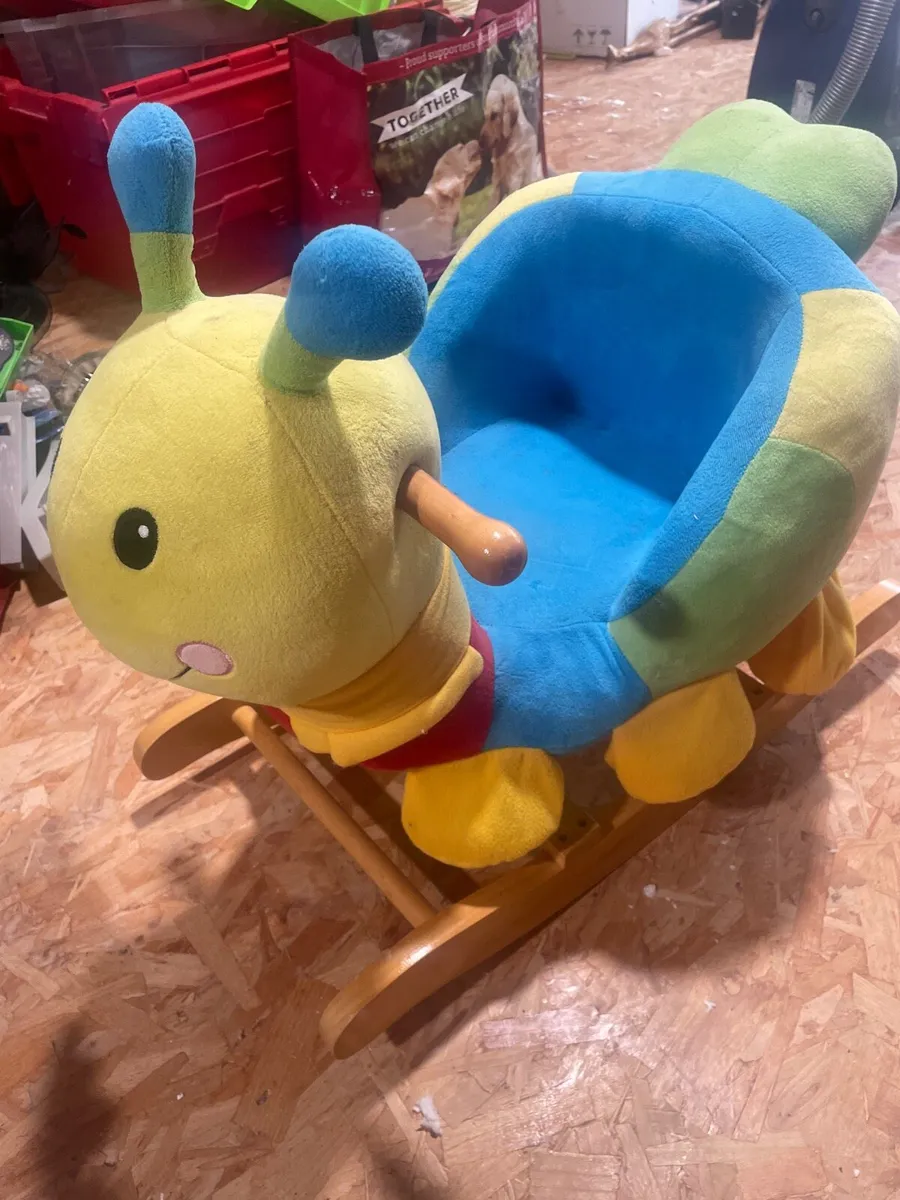 Kids rocking toy caterpillar