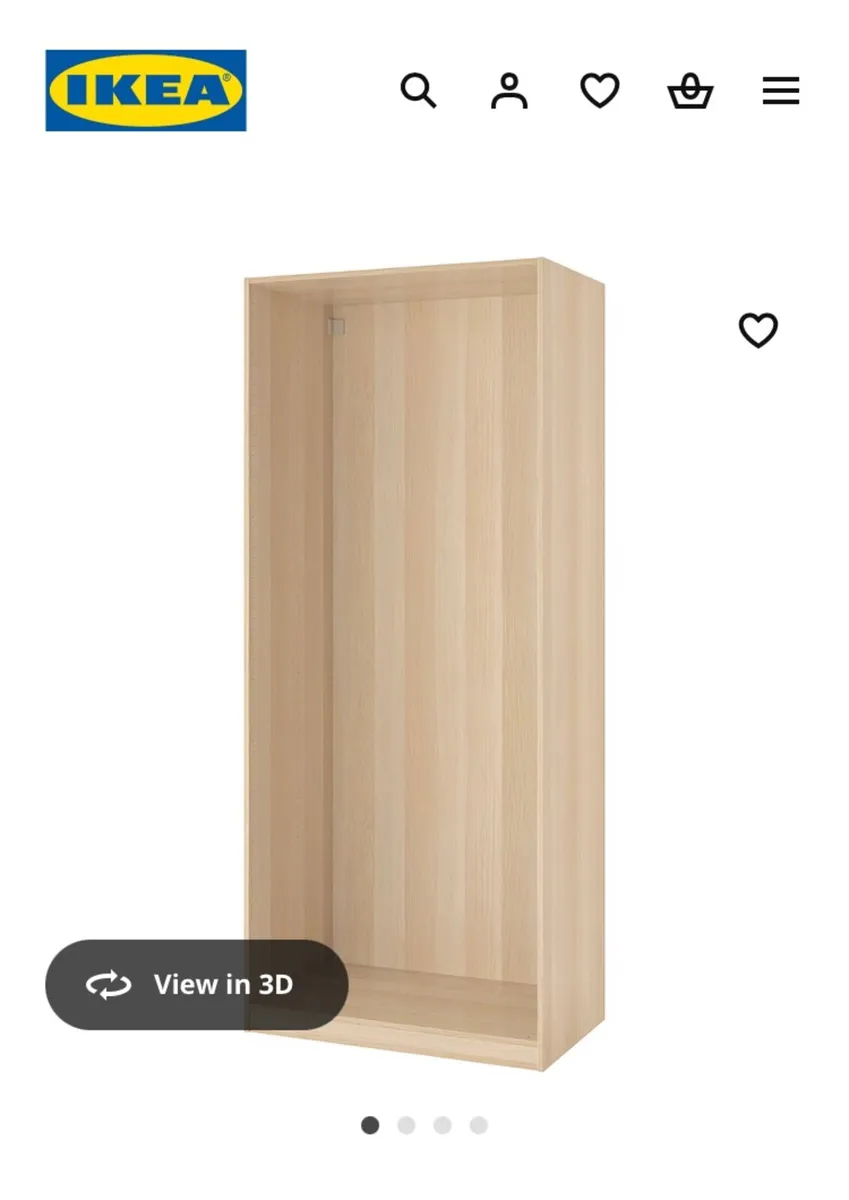 Ikea pax wardrobe 236x100x58 stained oak - Image 2