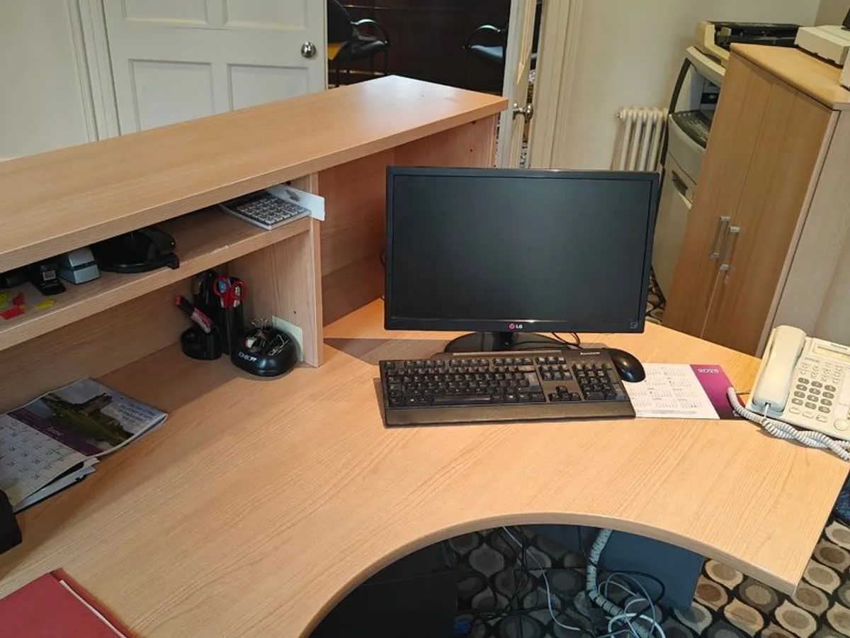 Reception/Office Desk & Stationary - Image 3