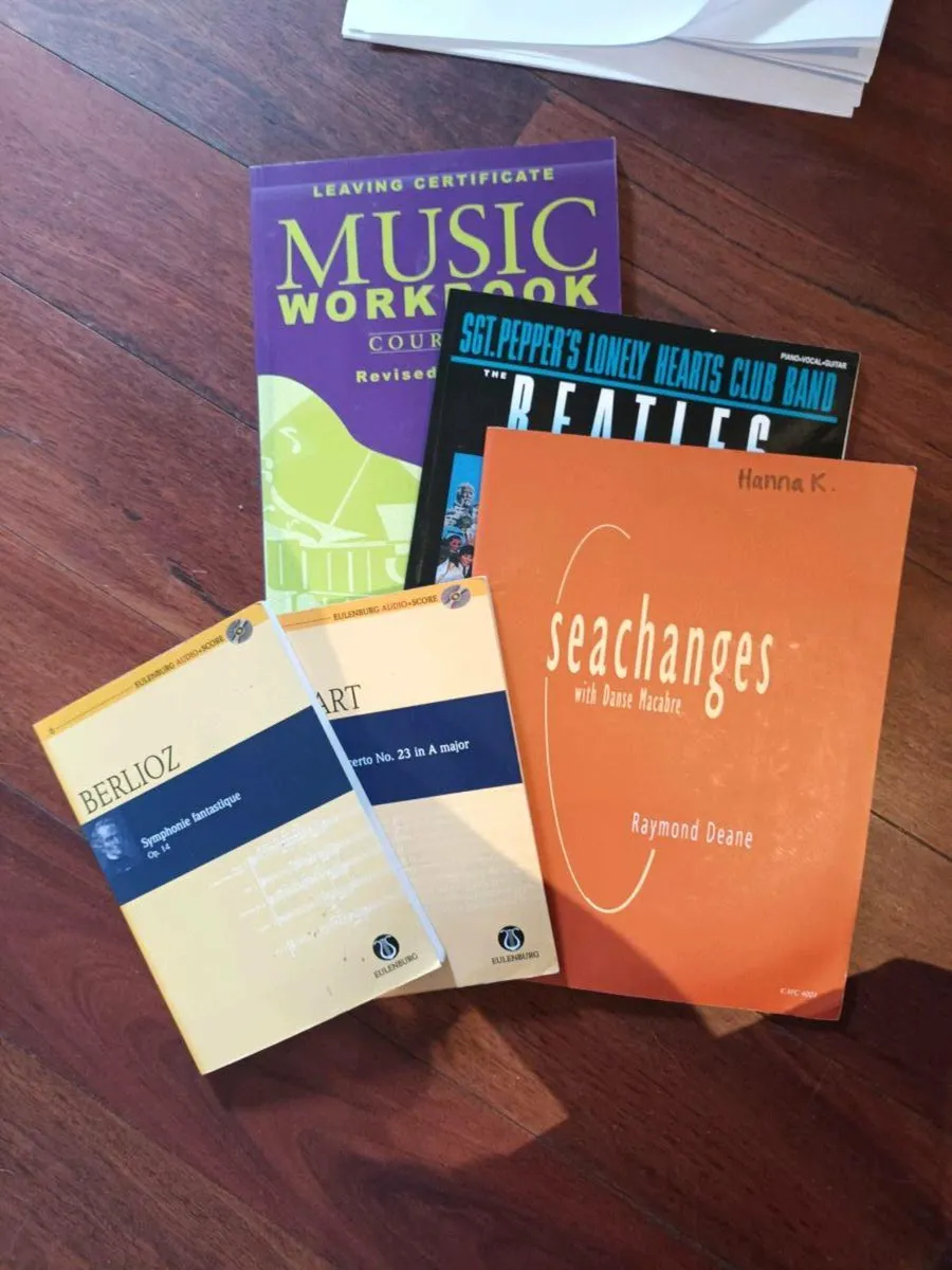 leaving cert music set b workbook and sheet music - Image 1