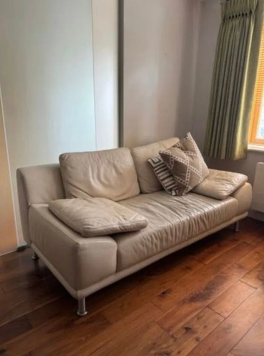 2 person leather sofa [FREE] - Image 1