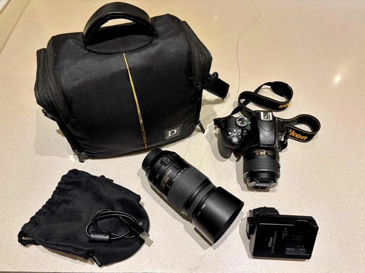 Nikon D3300 Digital SLR Camera with Equipment - Image 1