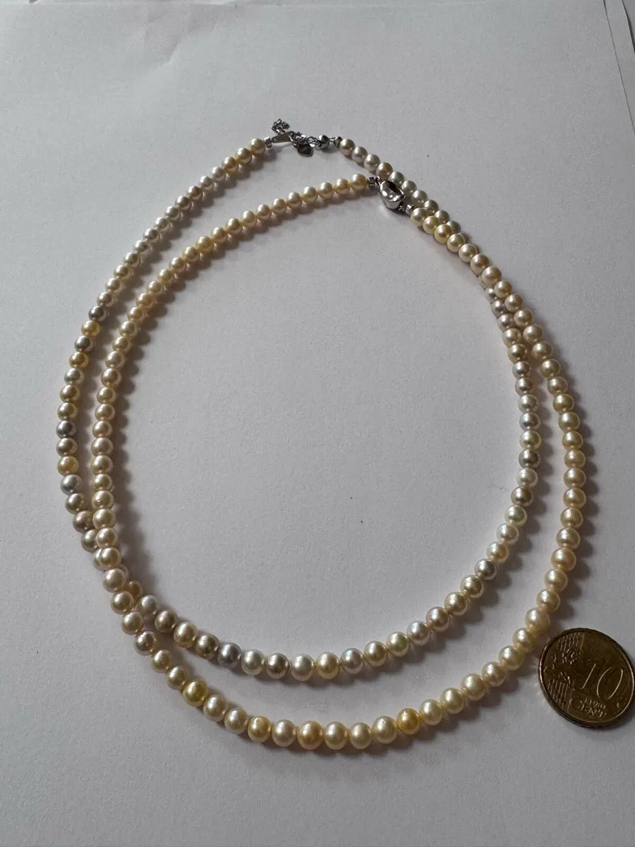 Natural South Sea pearl necklace and ear from 30 - Image 4