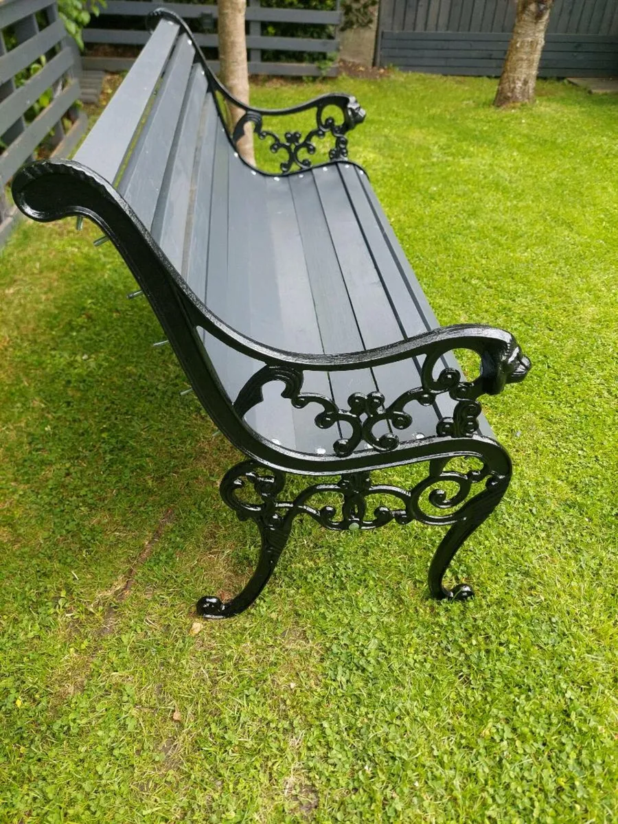 Garden iron bench - Image 2