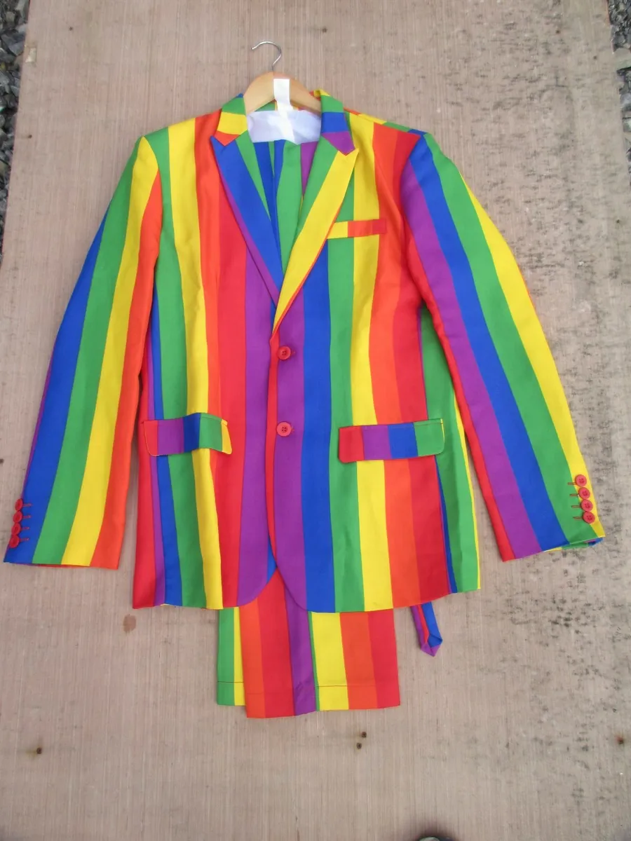 Multi-coloured Suit (with tie) - Image 1