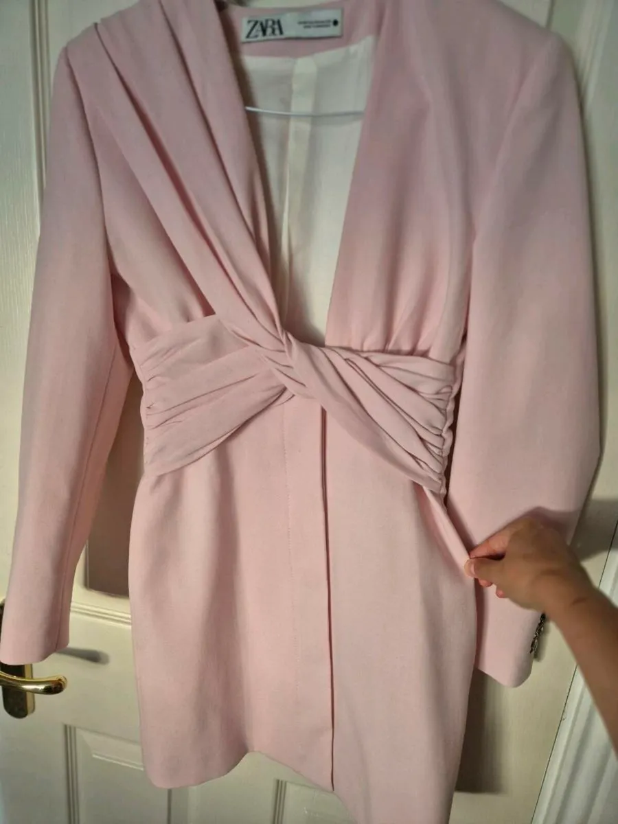 Peal pink long sleeve dress ZARA - Image 1