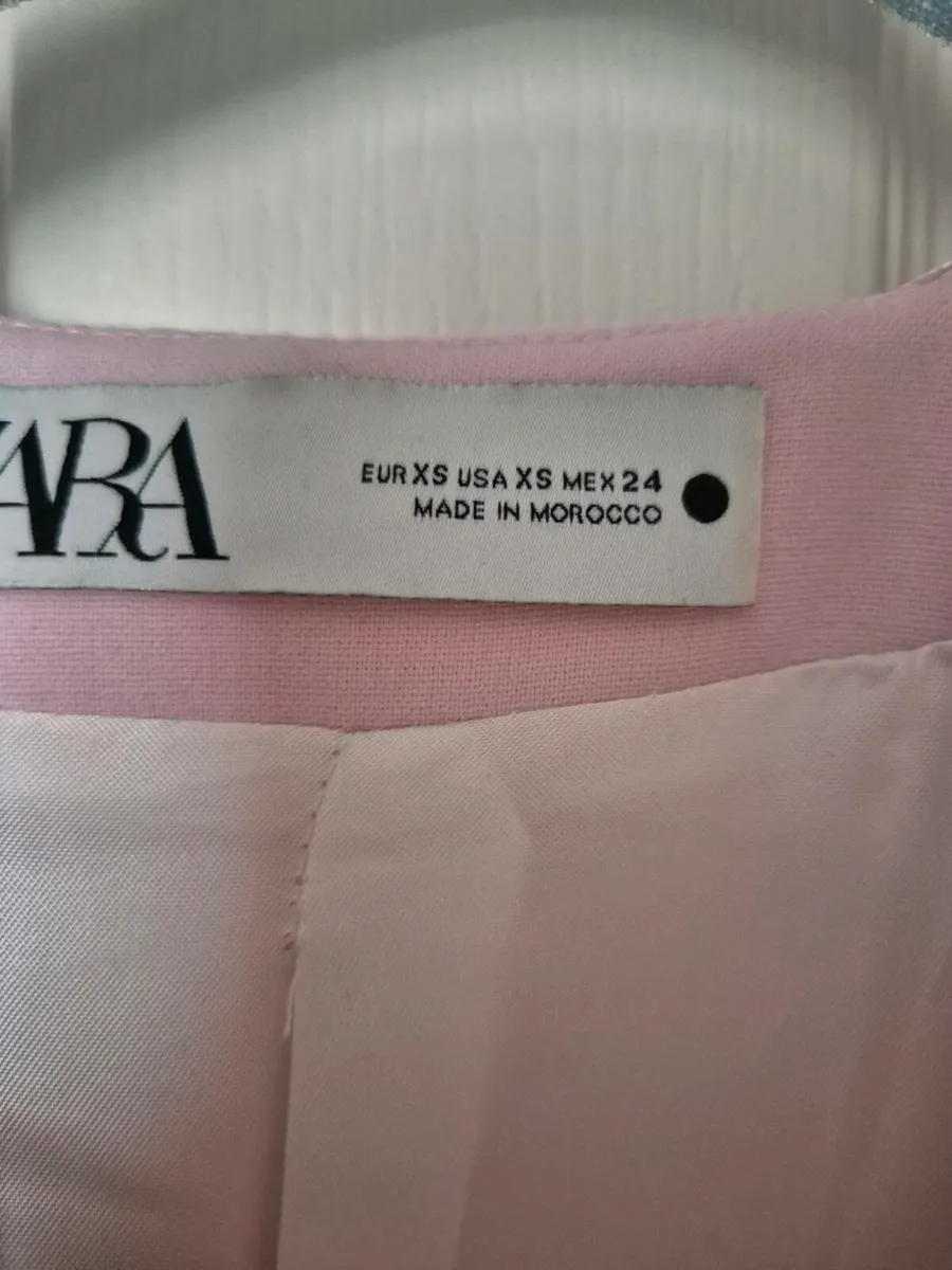 Peal pink long sleeve dress ZARA - Image 2