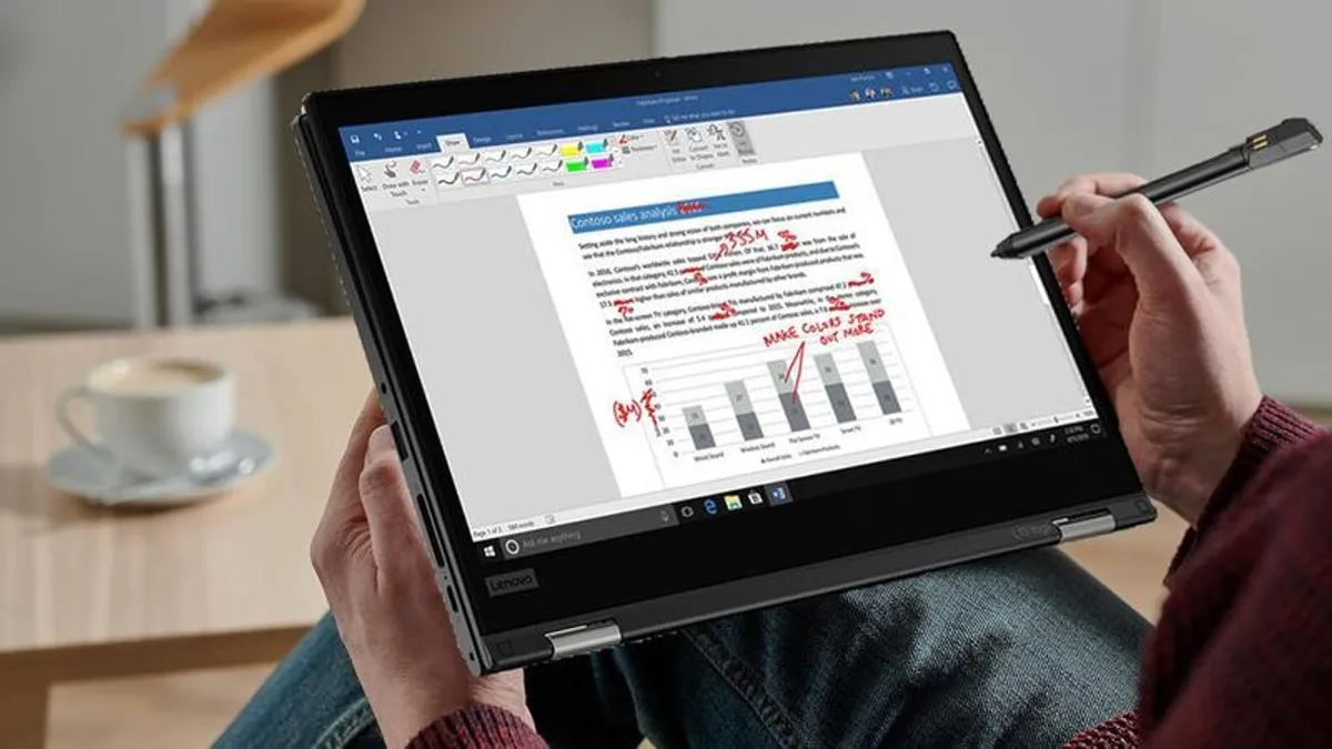 Lenovo ThinkPad L13 Yoga Laptop 2 in 1 i5-10310U (10th Gen) 16GB RAM, 512GB SSD Windows 11 Pro Convertible TOUCHSCREEN with Pen - Image 4