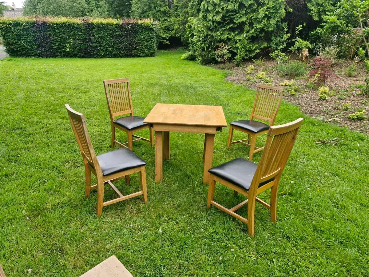 Kitchen table and 4 chairs - Image 1