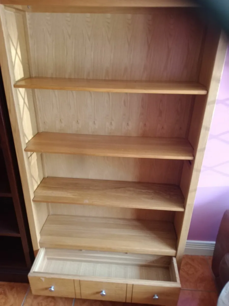 Oak side board ,oak display cabinet,oak book cabin - Image 3