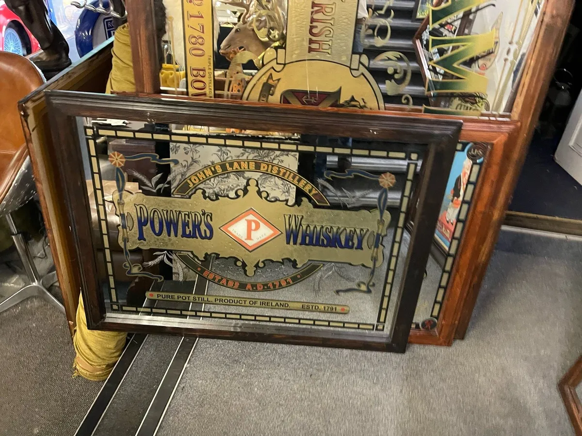 Powers whisky mirror - Image 1