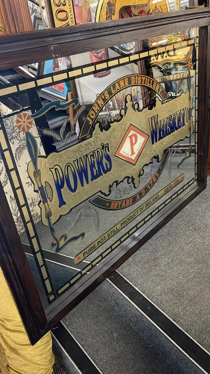 Powers whisky mirror - Image 2
