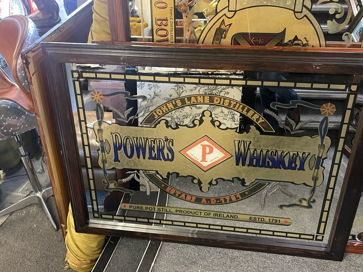 Powers whisky mirror - Image 3