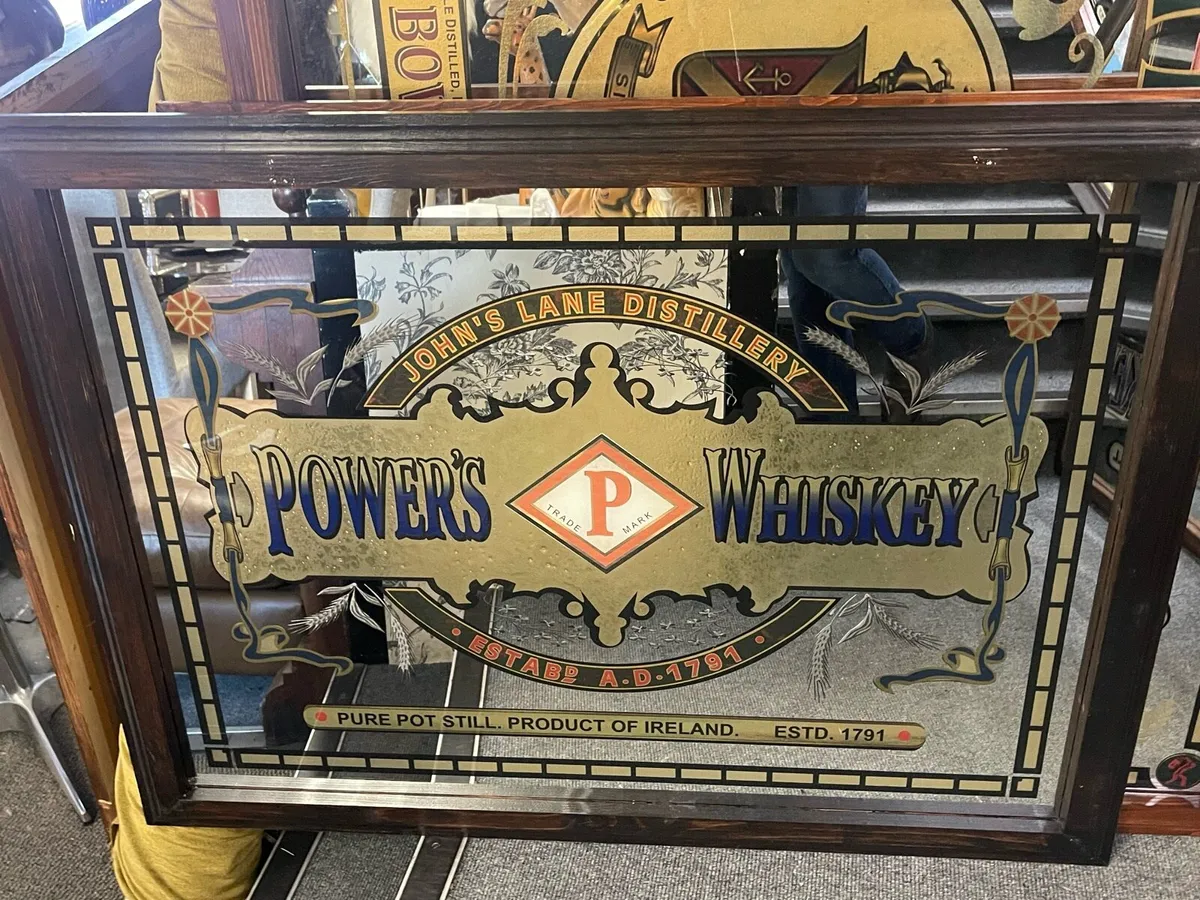 Powers whisky mirror - Image 4