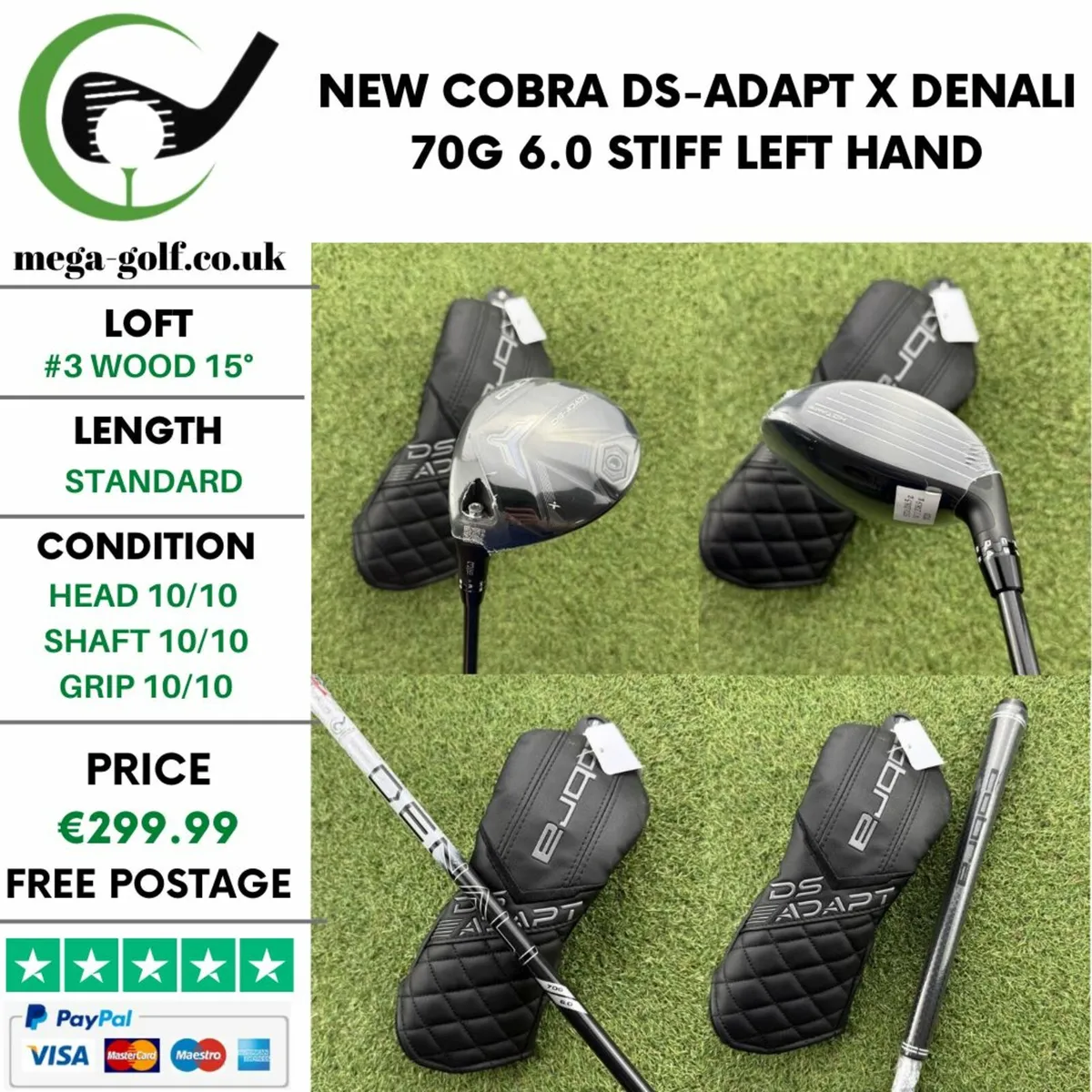 NEW COBRA DS-ADAPT X #3 WOOD 15° / STIFF - Image 1