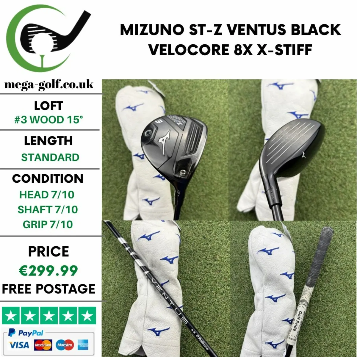 MIZUNO ST-Z #3 WOOD 15° / X-STIFF - Image 1