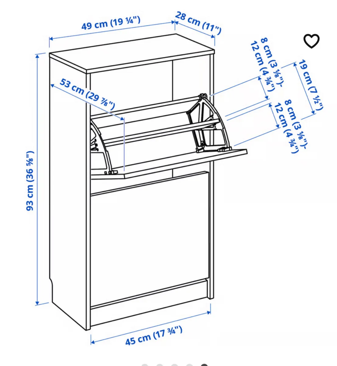 Ikea shoe cabinet - Image 3