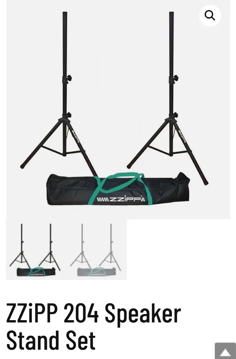 PA System- 2x Active Speakers and Stands - Image 2