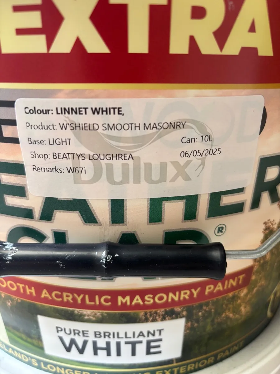 Weather Shield Exterior Masonry Paint, White 20L