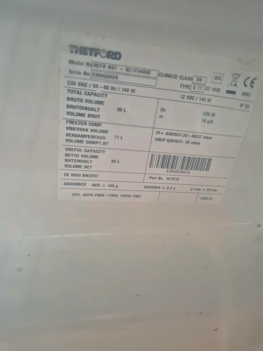 Caravan  fridge please read ad - Image 2