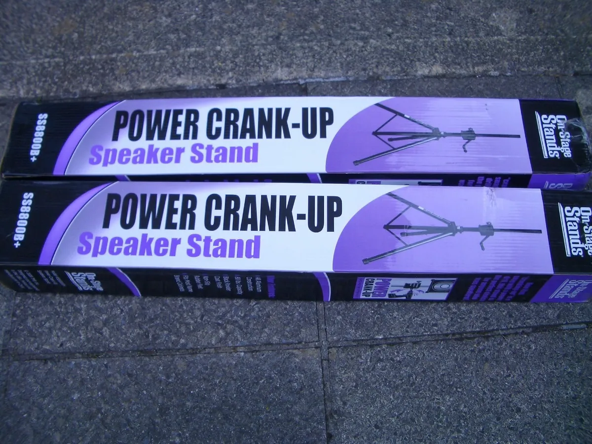POWER CRANK UP SPEAKERS STANDS - Image 1