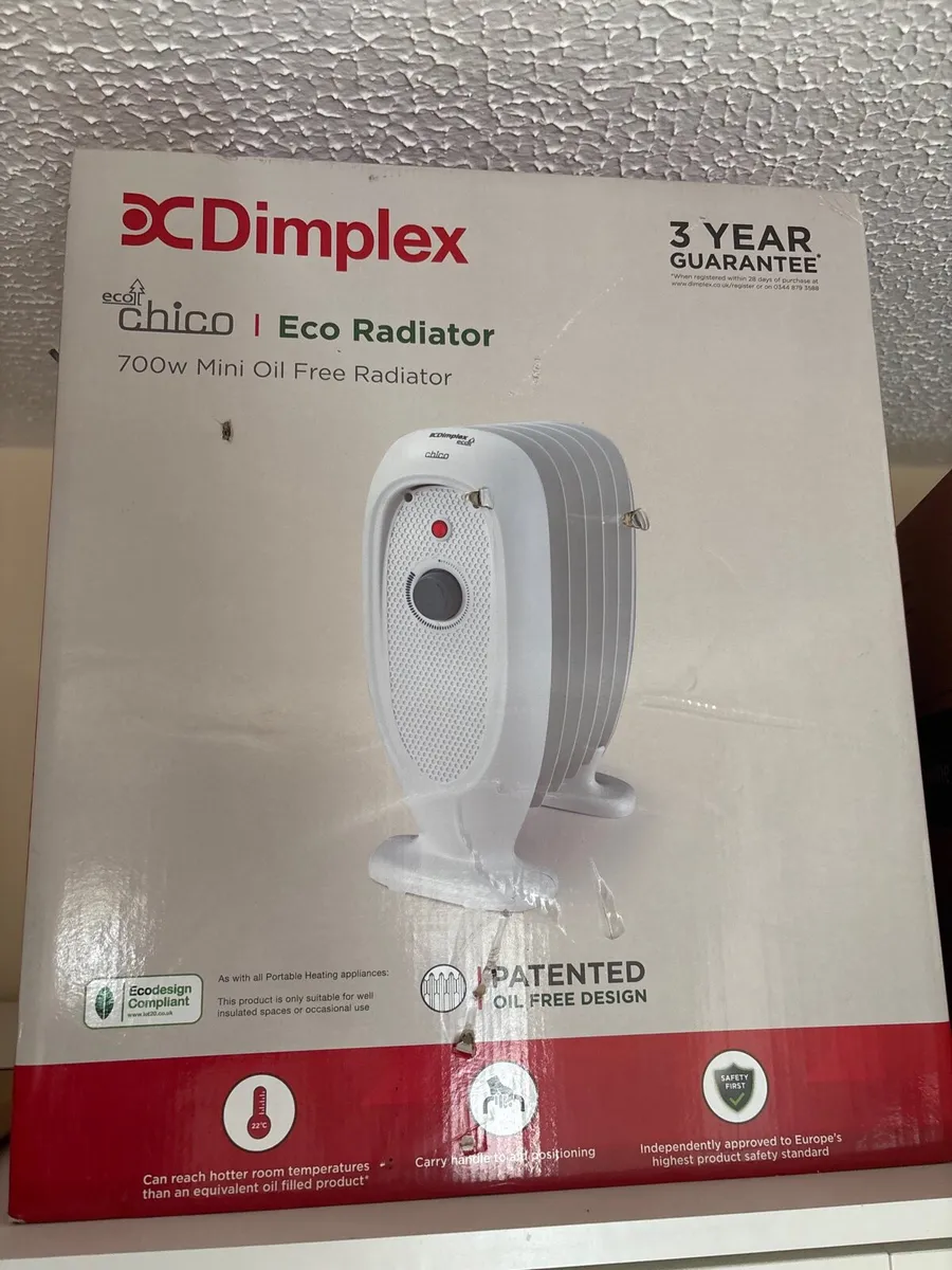 Dimplex, eco chico, mini oil free radiator, unused