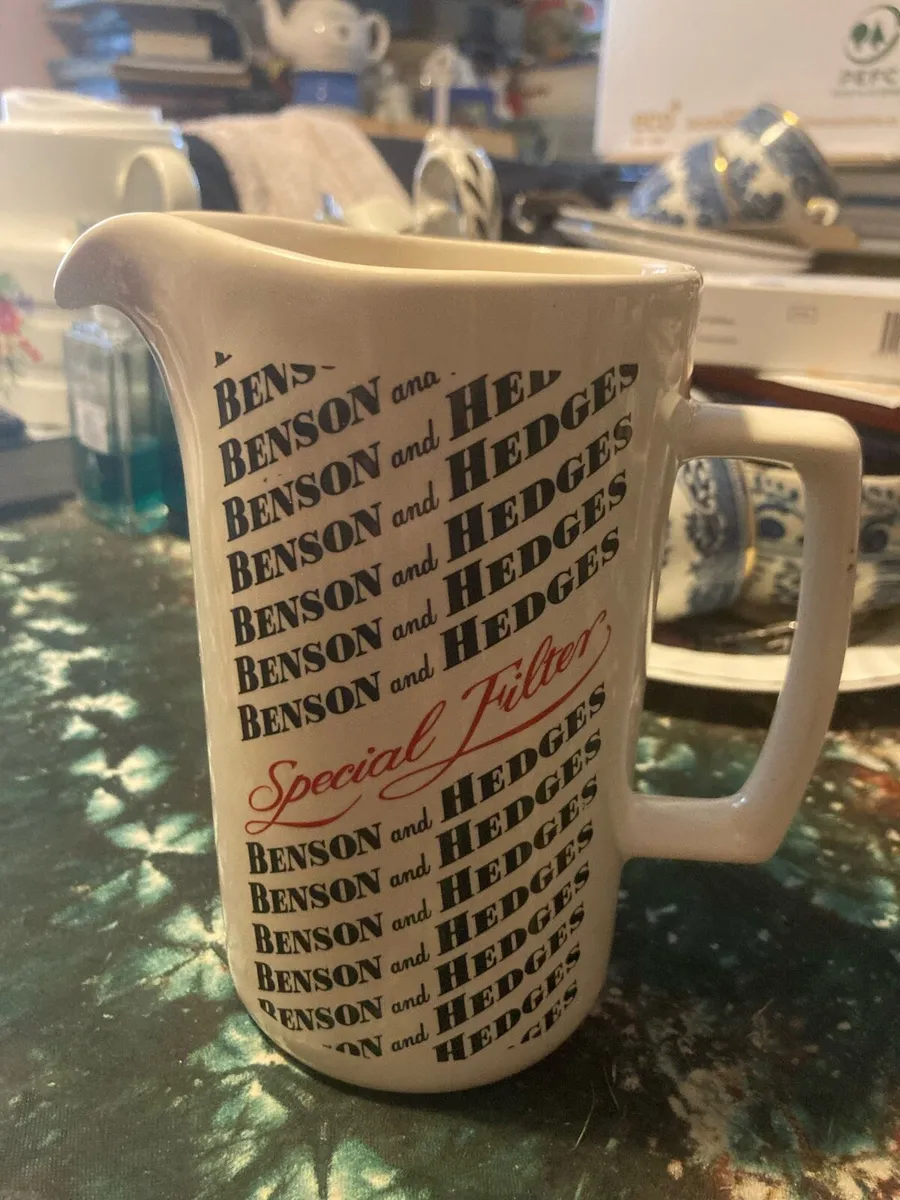 Benson and hedges pub jug