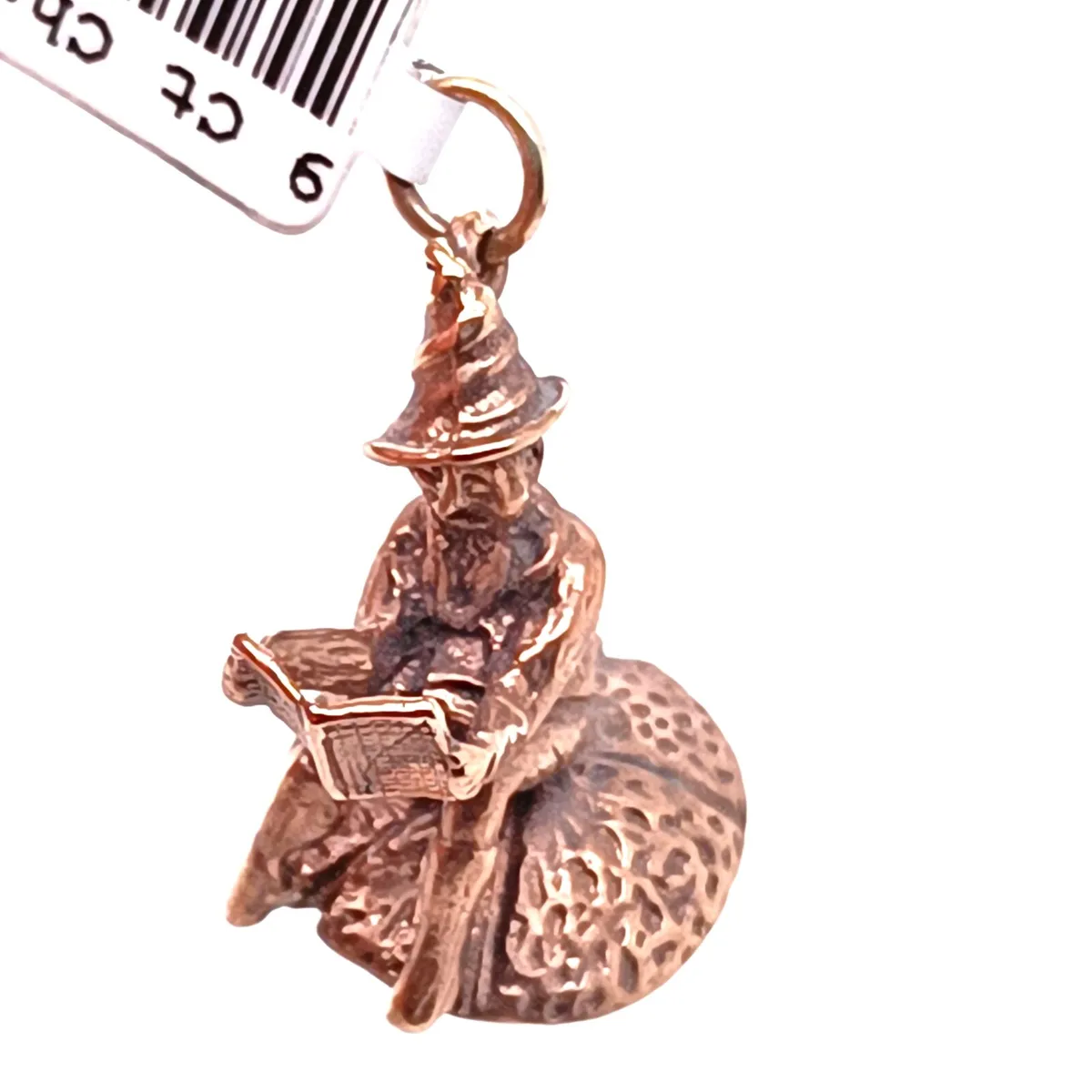 Reading Gnome Pendant/Charm 9k Rose Gold - Image 2