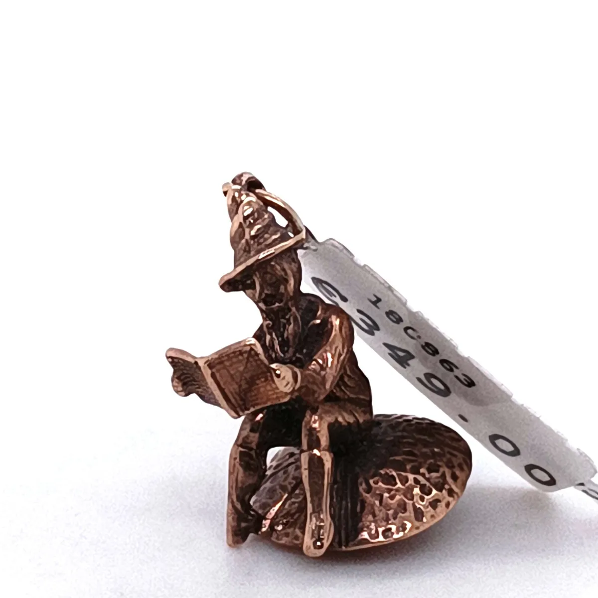 Reading Gnome Pendant/Charm 9k Rose Gold - Image 4