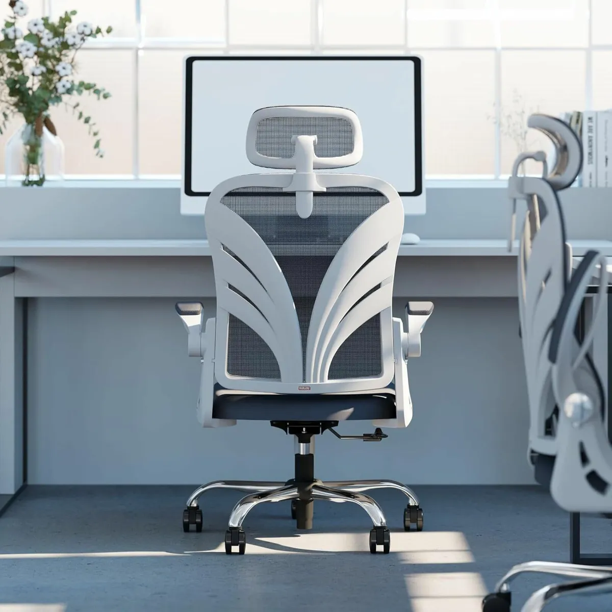 Ergonomic Office Chair Computer Desk Chair White - Image 3