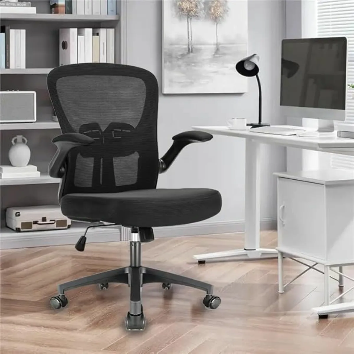 Office Chair Ergonomic Desk 90° Flip-up Armrests - Image 4