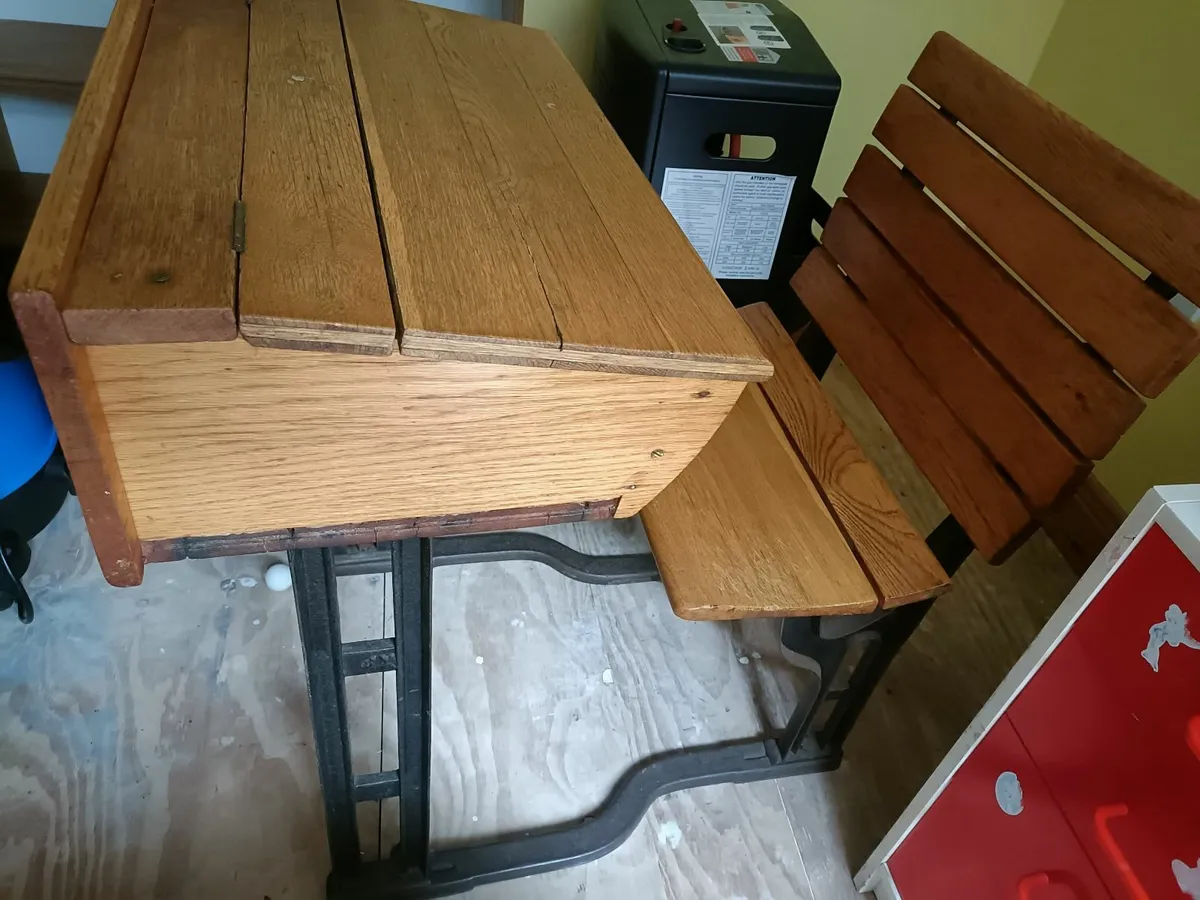 school desk Antique - Image 2
