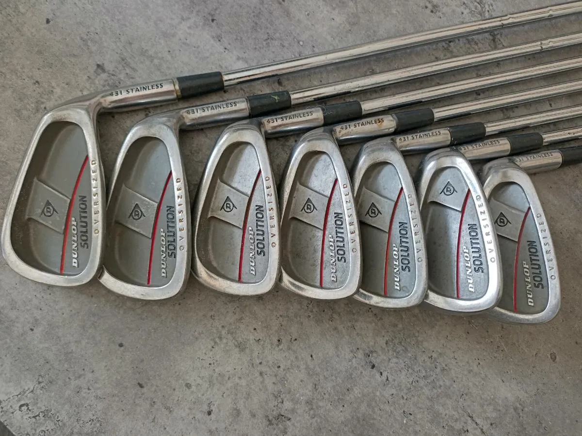 Dunlop golf irons. Right handed clubs. - Image 4