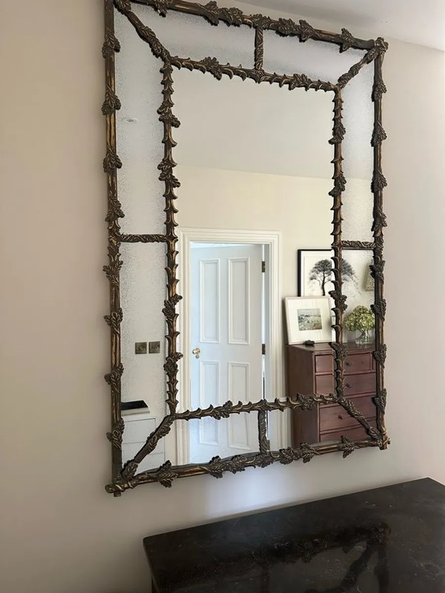 large gold decorative mirror - Image 3