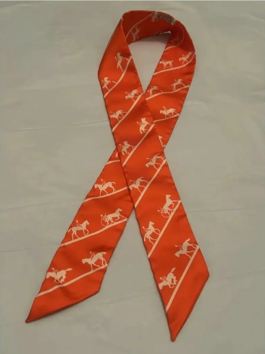 Hermès Silk Twilly Scarf - Image 1