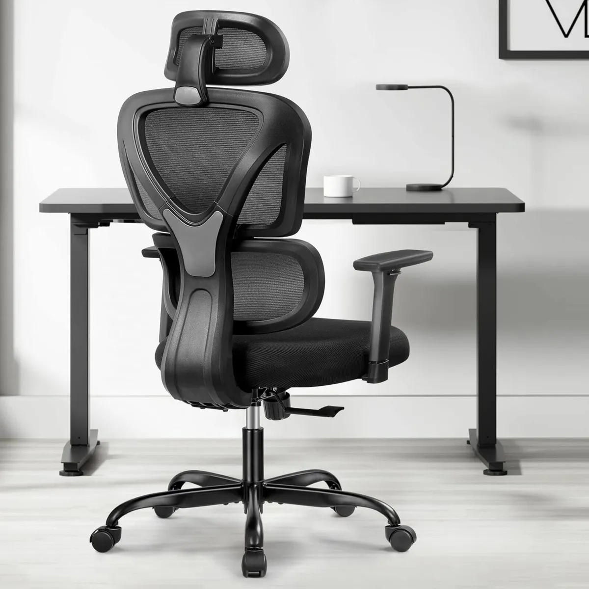 Office Chair Ergonomic Desk Chair Black 3D Armrest - Image 4
