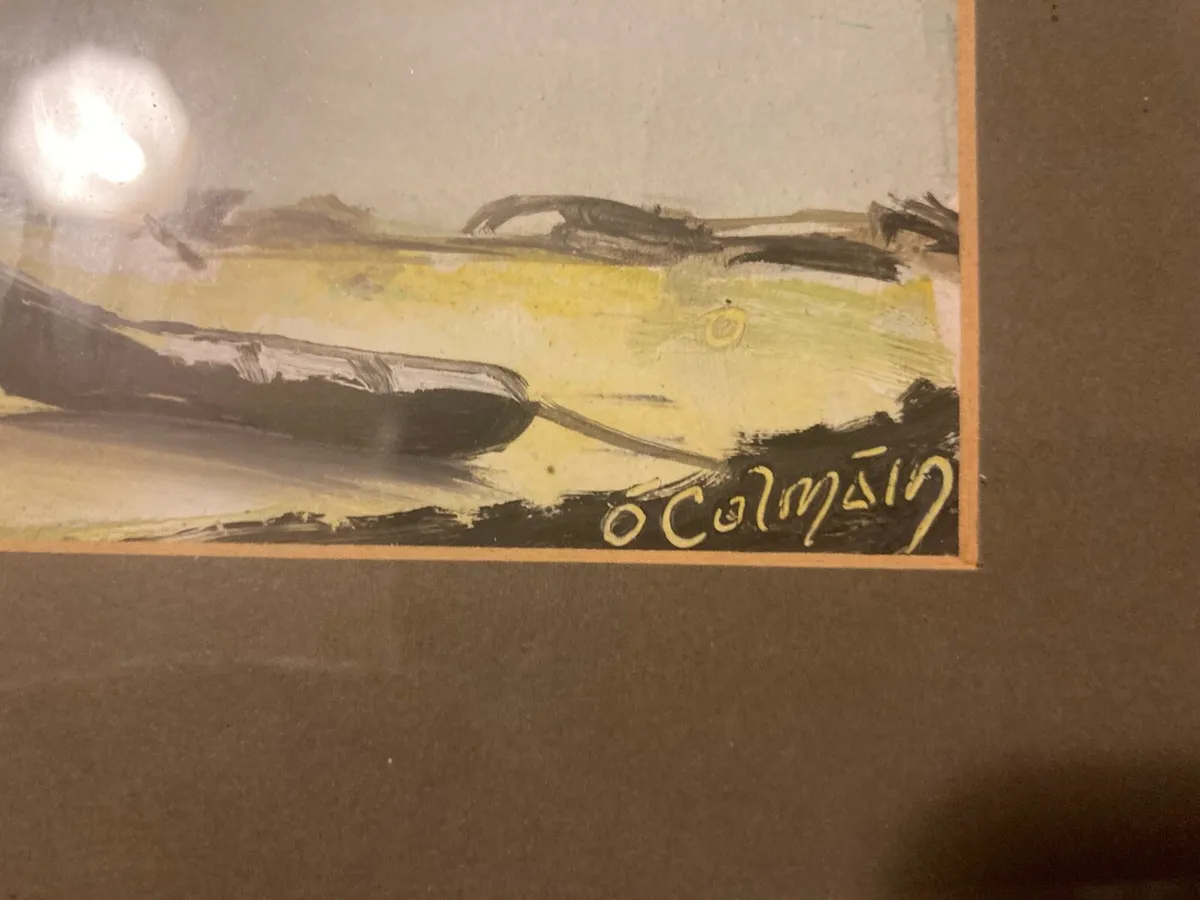 Seamus o colmain watercolour framed free postage - Image 2