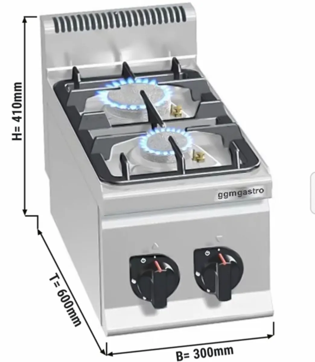 Gas stove - 9,5 kW - 2 Burners - Image 4