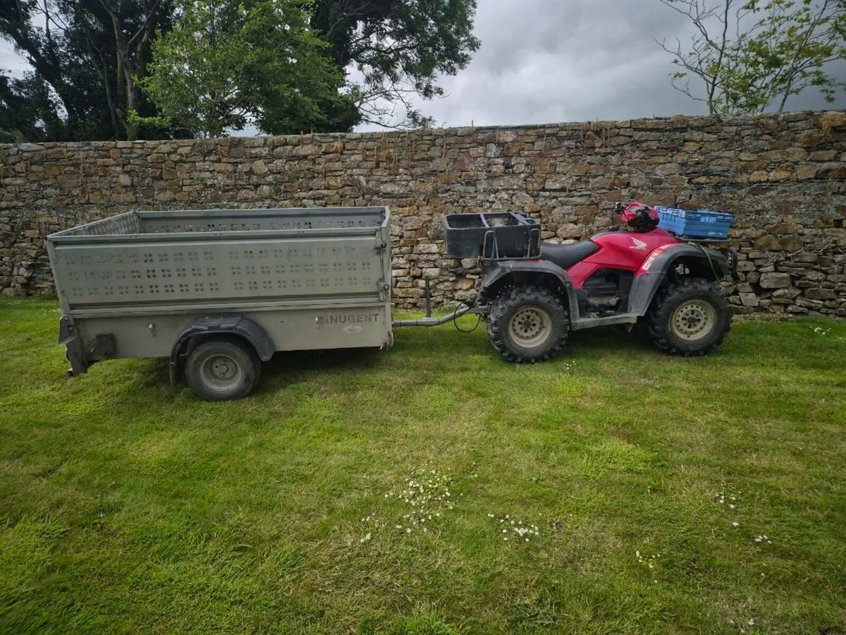 Honda 500 quad, 2010 and Nugent quad trailer - Image 2