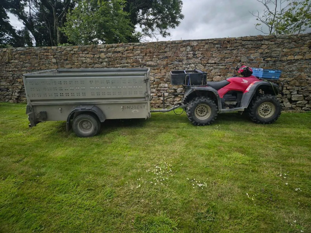Honda 500 quad, 2010 and Nugent quad trailer - Image 3
