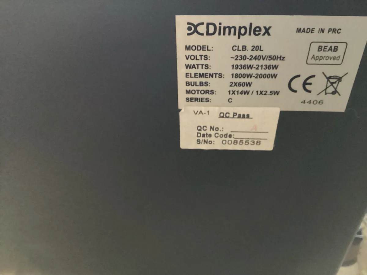 Dimplex electric stove real flame effect - Image 2