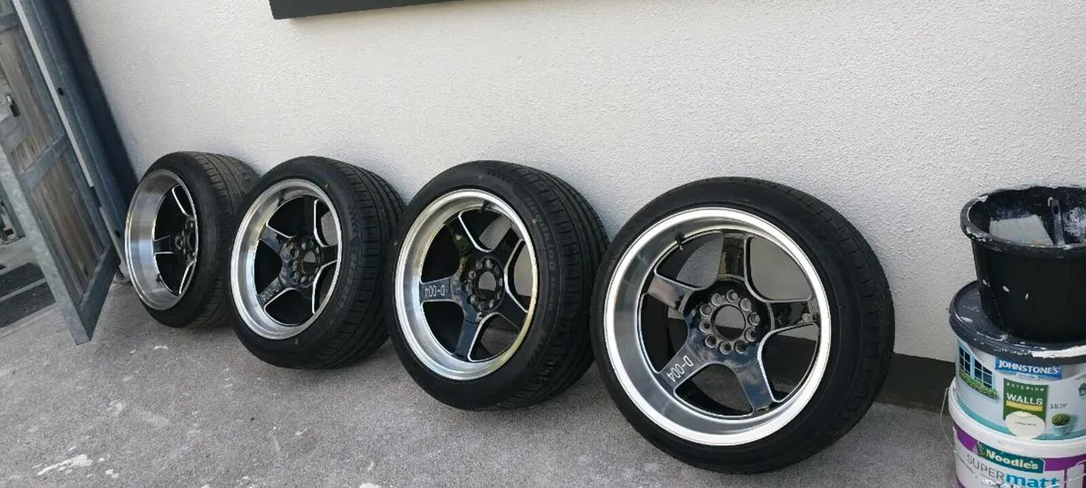 19"  Deep dish alloys wheels 5x120/5x114.3 - Image 1
