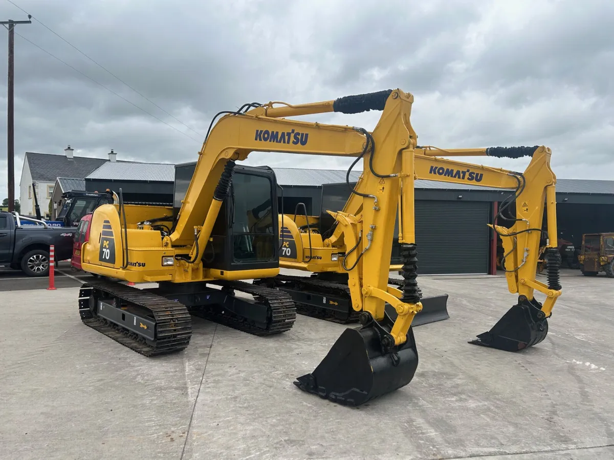 x2 Komatsu PC 70-8  Year 22 & 23 - Image 1