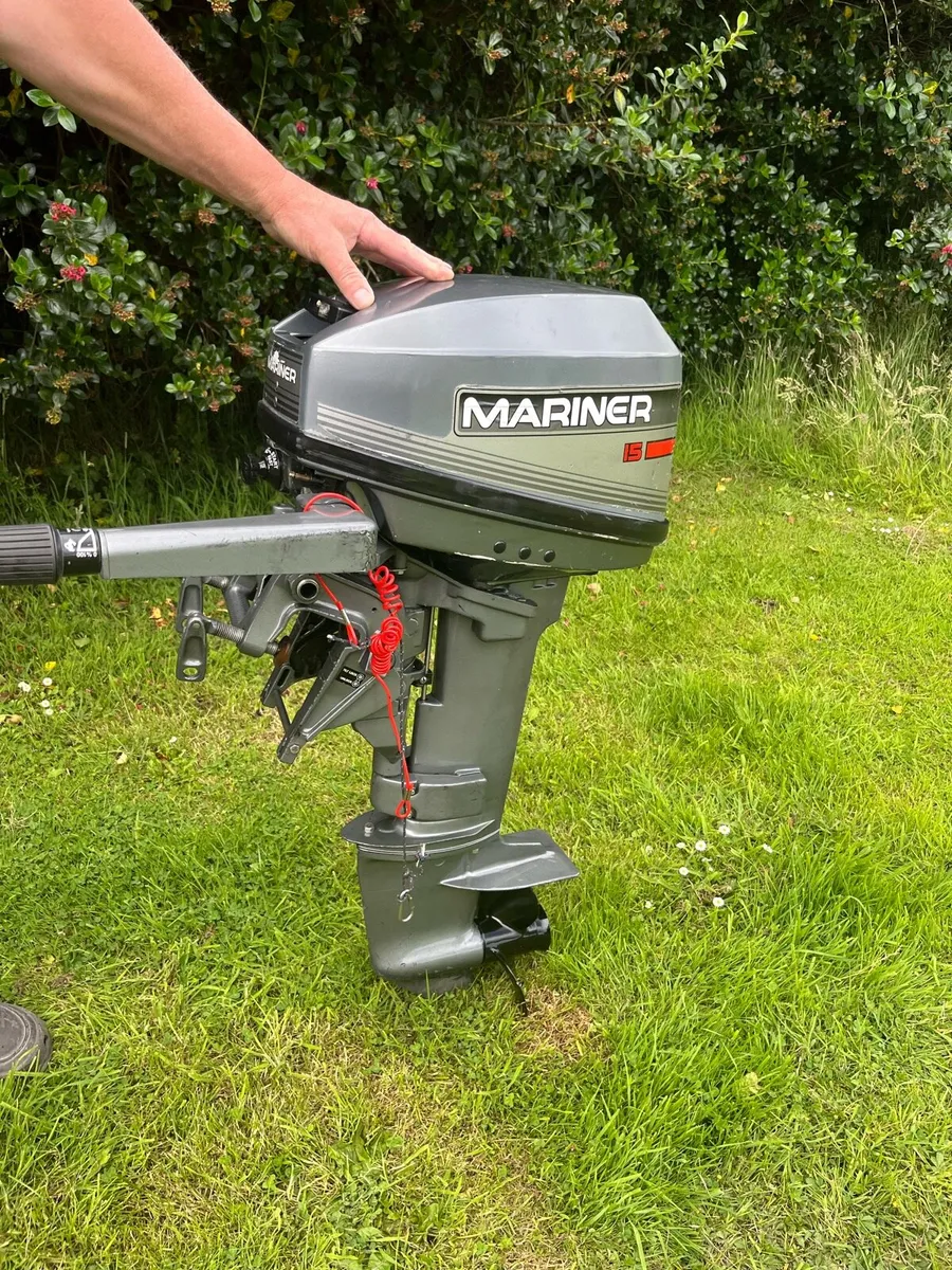 Mariner 15hp 2 Stroke Outboard Engine - Image 1