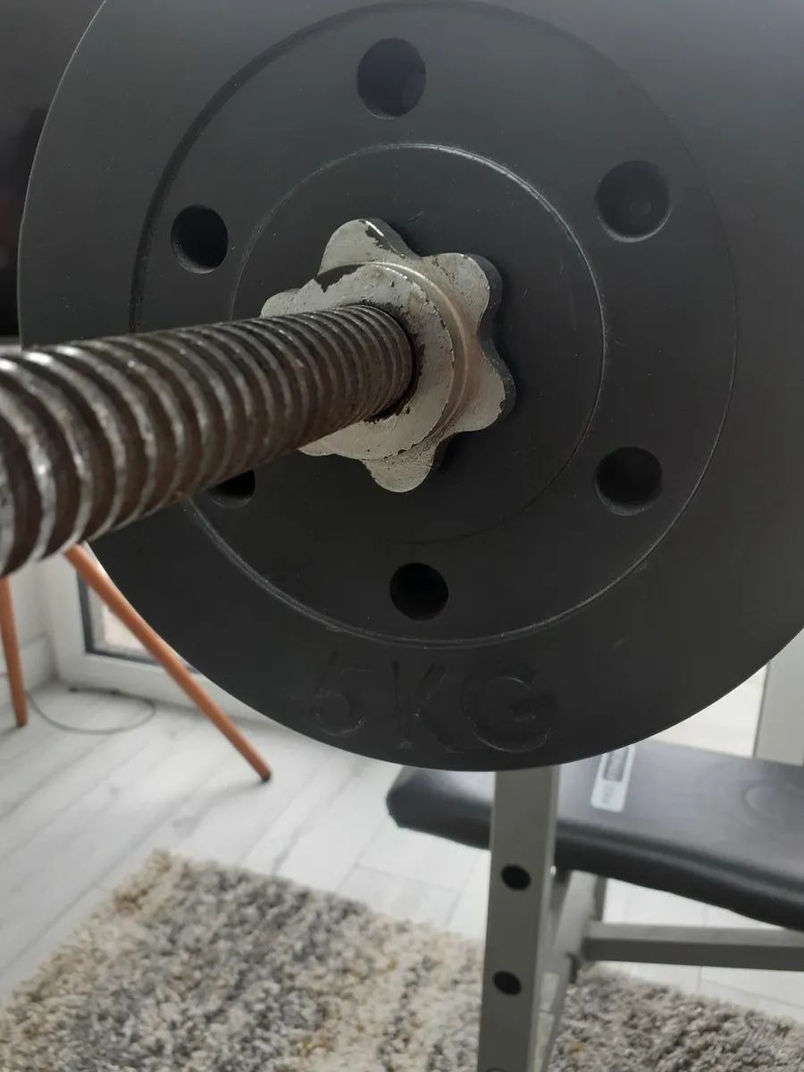 Bench Press / Squat Rack and Weights - Image 3