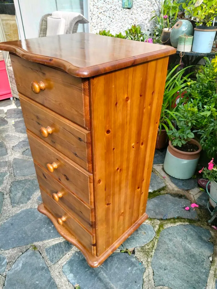 Tall boy.cabinet. solid wood. - Image 2