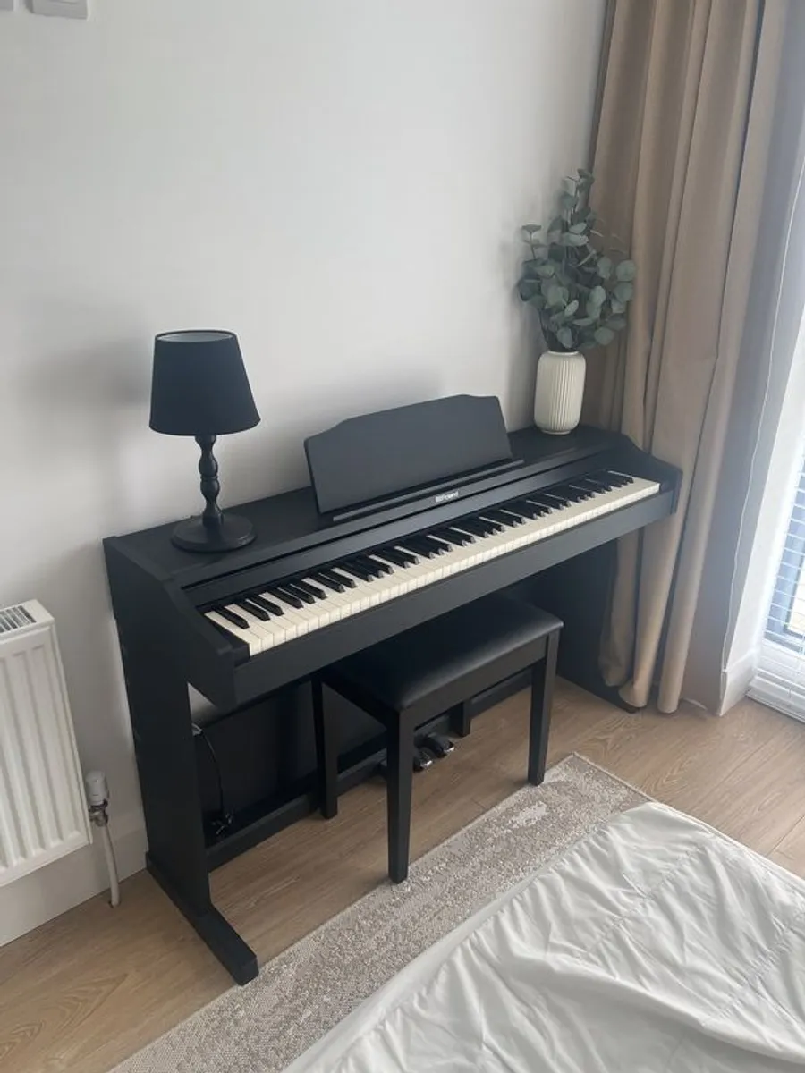Roland RP 102 Digital Piano with Stool - Image 1